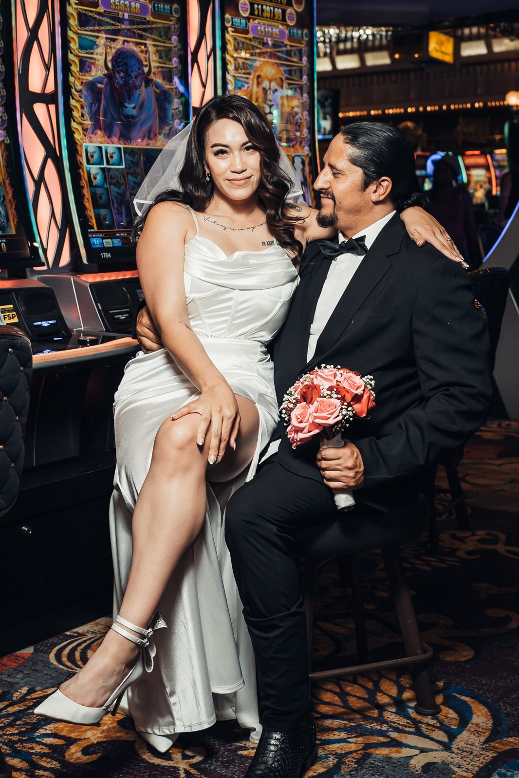 Couple on the casino floor